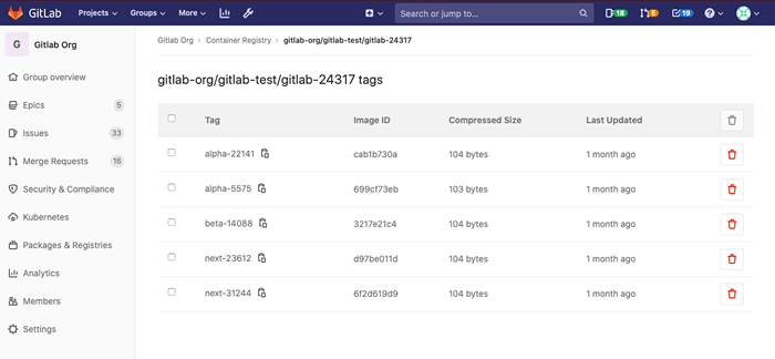 Package registry gitlab